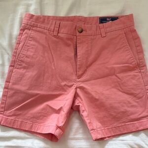 Vineyard Vines Men’s Coral Pink Flat Front Shorts